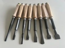 Load image into Gallery viewer, Wooden Handled Fire-Sharp Chisels