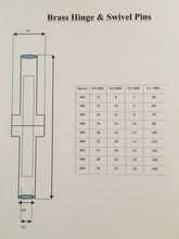 Load image into Gallery viewer, Brass Mounting Swivel Pins for Stone Carving & Masonry