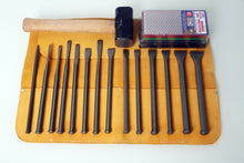 Load image into Gallery viewer, Fire-Sharp Mallet Head Full Chisel Set with Tool Roll