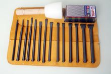 Load image into Gallery viewer, Fire-Sharp Mallet Head Full Chisel Set with Tool Roll