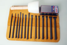 Load image into Gallery viewer, Fire-Sharp Mallet Head Full Chisel Set with Tool Roll