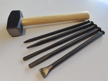 Load image into Gallery viewer, Mallet Head Chisel Sets