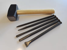 Load image into Gallery viewer, Mallet Head Chisel Sets