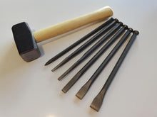 Load image into Gallery viewer, Mallet Head Chisel Sets
