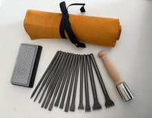 Load image into Gallery viewer, Fire-Sharp Full Chisel Set &amp; Tool Roll
