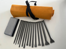 Load image into Gallery viewer, Fire-Sharp Mallet Head Full Chisel Set with Tool Roll
