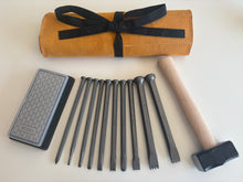 Load image into Gallery viewer, TT Mallet Head Full Chisel Sets &amp; Tool Roll
