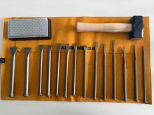 Load image into Gallery viewer, Fire-Sharp Mallet Head Full Chisel Set with Tool Roll
